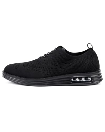 Image of Mens Dress Shoes Casual Oxfords Shoes Knit Lightweight Breathable Business Work Shoes Walking Shoes Fashion Sneakers
