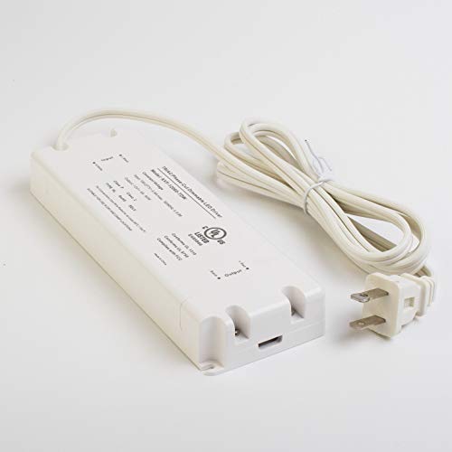 Image of 12v UL Listed 60w Triac Dimmable Driver Transformer Constant Voltage Class 2 100v - 277v Input Power Supply for LED Strip Light Control by AC Wall Dimmer (12v 60w)