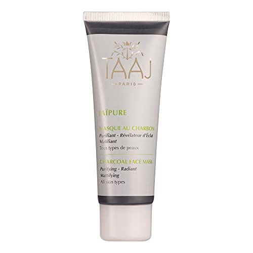 TAAJ | Masque au Charbon Végétal - JAÏPURE | Masque Purifiant & Détoxifiant | Libère la peau de ses impuretés | Resserre les Pores | Affine le Grain de Peau |Peau Nette & Matifiée |Végan | 75 ml Cover