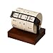 Baoblaze Wooden Rotating Countdown Calendar, Stable Portable Desk Calendar, Rotating