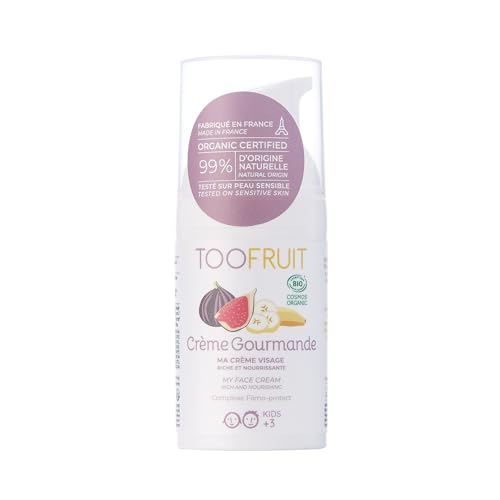TOOFRUIT Reichhaltige Gesichtscreme Banane-Feige, Nährende Pflege, Für trockene & sehr trockene Kinderhaut, Schützt & regeneriert, 100% natürlich & bio-zertifiziert, Sanft & dermatologisch getestet