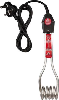 PAMPA Bajaj Immersion 1500-Watt Immersion Heater with 16A Plug Type with BLACK & READ