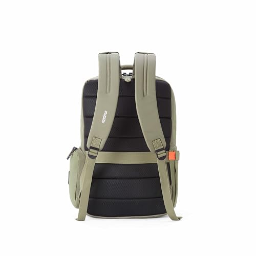 Image of American Tourister Zork Edge | 24.5 Ltrs | 2 Compartments | Bottle Pocket | Ergonomic Padded Back Panel & Shoulder Straps | Executive Backpack | 1 Year International Warranty | Green