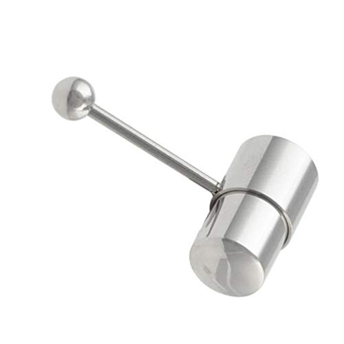 Amosfun Anéis vibratórios para língua de aço inoxidável para adultos