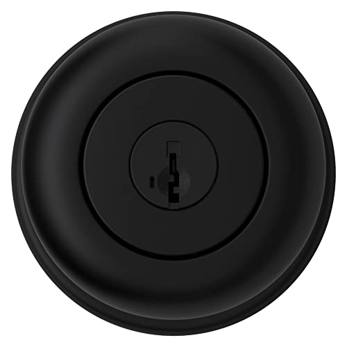 Kwikset Cove Keyed Entry Knob Featuring SmartKey Security™ in Matte Black