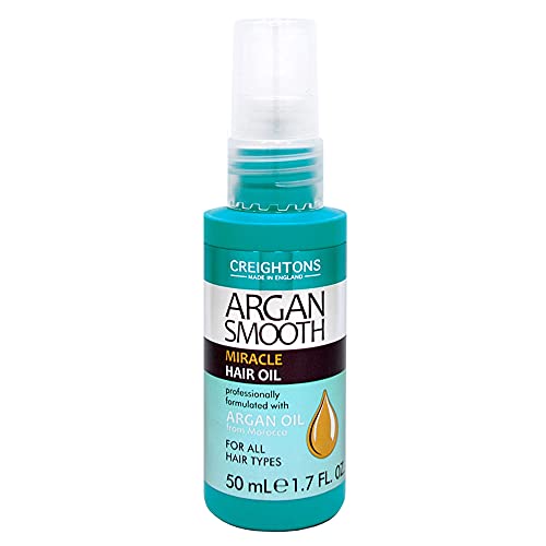 Creightons Argan Silk Intense Hydration Miracle Hair Oil (50ml) - Infused with Argan Oil which is rich in Antioxidants. Suitable for all hair types.