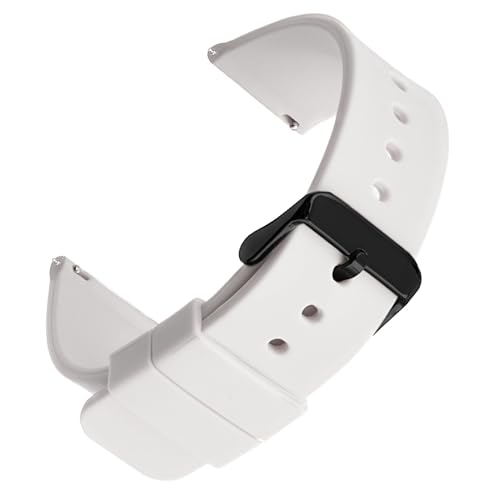 Image of YODI New Edition Soft Silicone Classic Strap Band For Redmi Watch 5 Lite Only [ Not for Any Other Models] (BUCKLE-WHITE)