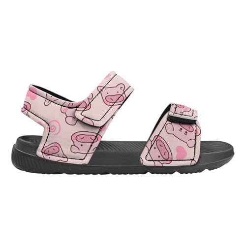 Kids Sandals Summer Non-slip Open Toe Slippers Double Buckle Toddler Two Strapped Teens Casual Athletic Summer Shoe 6