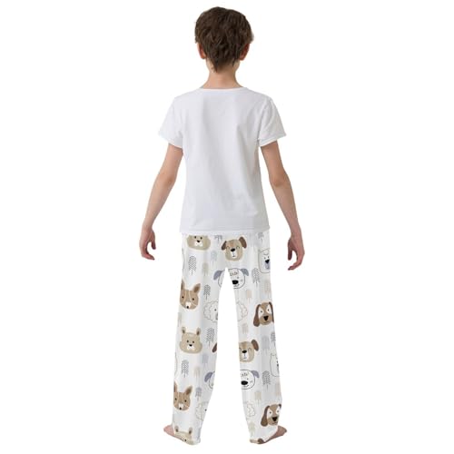 Boys' Pants Cute Dogs Funny Long Bottoms Jogger Pants Elastic Waist Trousers with Pockets S-XL3