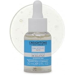 Creightons Salicylic Acid Intense Serum 2% 30ml | Reduces Blemishes, Pores & Blackheads, Dermatologically Tested, Vegan & Cruelty-Free, For Oily/Blemish-Prone Skin