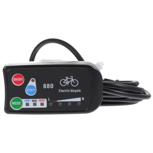 TOYMYTOY �d�����]�ԃA�N�Z�T���[ LED�R���g���[���p�l�� 36V/48V�Ή� ABS�����h�~�f�B�X�v���C �d���o�C�N���[�^�[ �X�N�[�^�[�p�v��� 1�� �T�C