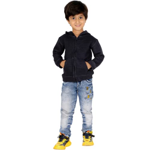 Image of The Mom Store Winter Jackets for Kids | Cute Sweatshirt and Cool Hoodies for Baby Boy and Baby Girls | with Zippers | Hoodie Cap