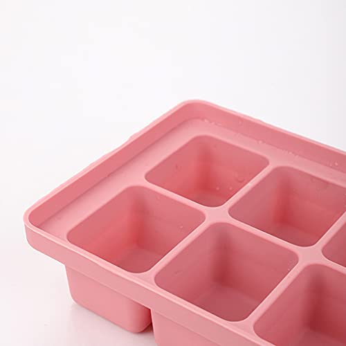 Molde grande de silicona para hielo con tapa 4/6 celdas miniatura 3