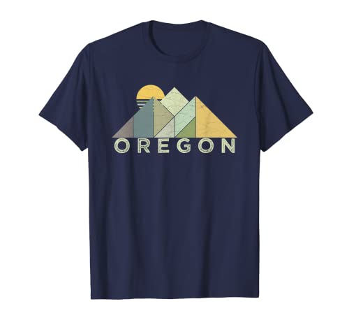 Camiseta retro Oregon para senderismo Camiseta