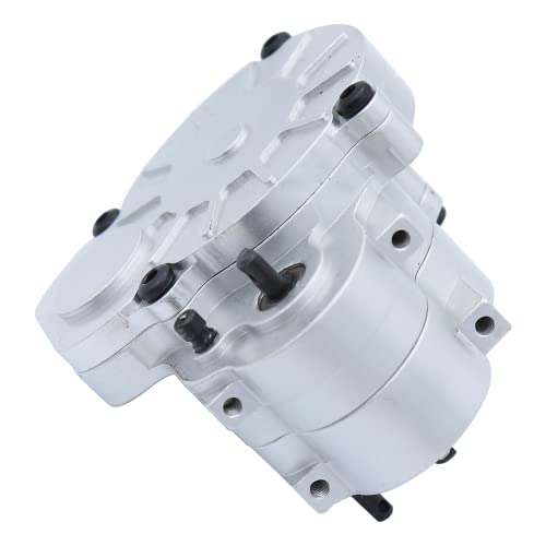 Complete Metal Transmission Gearbox With Gear For Fms Fcx24 1/24 Rc Crawler Upgrade Parts (Silver) #TOP6