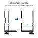 suptek Thin Client Mount Bracket Adjustable Mini PC Mount Bracket,CPU VESA Under Desk and Monitor Arm Computer Holder, Black, ZJJ002