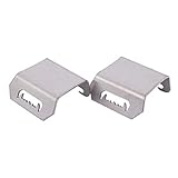 100% nagelneu Heinside Neu 1 Paar vorderer hinterer Getriebe unten Bezel-Plattenrüstung für Axial SCX10 III AXI03007 für Wrangler RC-Autoteile Zubehör Stärker (Color : Silver)