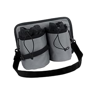 Gidenfly Bagage Travel Cup Houder,Drankdrager Caddy Attachment Met Rits Pocket | Drink Handsfree Opvouwbare Mokken Met Tighten Trekkoord Rits Past Op de meeste Koffer Handgrepen