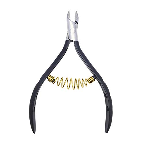 Pinzas para cutículas y empujador de cutículas, herramientas de manicura, herramienta profesional para quitar cutículas, herramienta para uñas de gel, uñas de los pies, acero inoxidable, viajes,