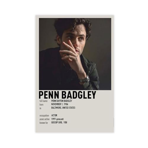 TULAOJI Penn Badgley Poster auf Leinwand, Poster, Wandkunst, Dekordruck, Bild Gemälde für Wohnzimmer, Schlafzimmer, Dekoration, 30 x 45 cm, ungerahmt, Stil 19 für 20,49 EUR bei amazon.de Bild: TULAOJI Penn Badgley Poster auf Leinwand, Poster, Wandkunst, Dekordruck, Bild Gemälde für Wohnzimmer, Schlafzimmer, Dekoration, 30 x 45 cm, ungerahmt, Stil 19 für 20,49 EUR bei amazon.de
