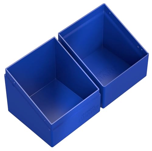 Image of Ultimate Guard Boulder Solid 100+, Deck Case for 100 Double-Sleeved TCG Cards, Blue, Secure & Durable Storage for Trading Card Games, No Transparency