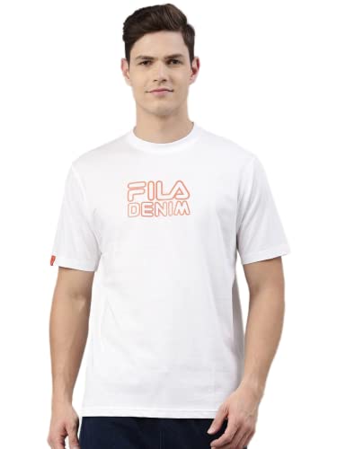 Image of Fila Men's Solid Regular Fit T-Shirt