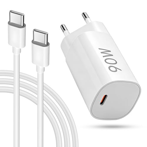 90W USB C Ladegerät für Xiaomi 15 Ultra 15 Pro 14T 14 13T 13 Ultra USB C Netzteil Schnellladegerät für Redmi Note 14 13 12 Poco X7 M7 Pro M6 mit 1M 6A Typ C Ladekabel