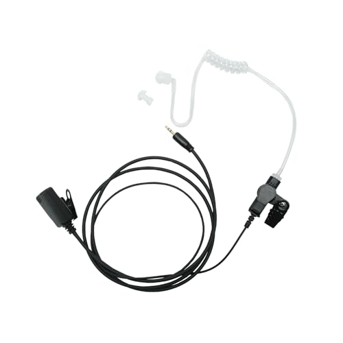 Auriculares con tubo acústico encubierto de 2.5mm y micro PTT de alta claridad en pack de 4 2