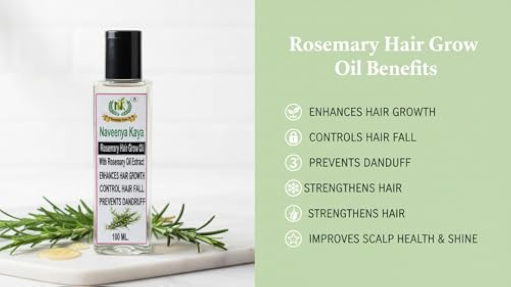 Rosemary Hair Growth Oil, Natural Treatment