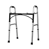 PAKUES-QO Walker, Floding Walker, Aluminium Rollator Walker Mit Sitz Klappbaren Rollrädern Gehrahmen Für Senioren Mobilitätshilfe Leicht Höhenverstellbar