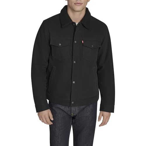 Levi's Caminhoneiro masculino, algodão preto