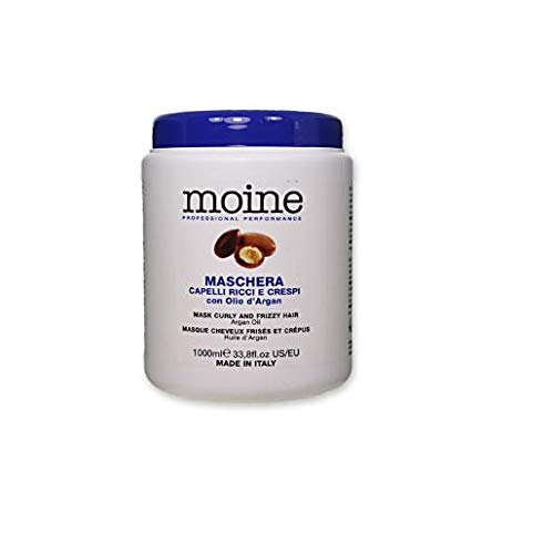 Moine Professional Hair Mask With Argan Oil, Illuminating Mask for colored hair, 1000 Ml - Italy