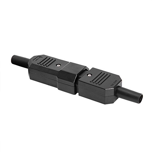 Uxcell 10Pair Ac250V 10A Iec C14 Male C13 Female, 3 Pins Terminals Inline Adapter Plug Power Socket Connectors #TOP1