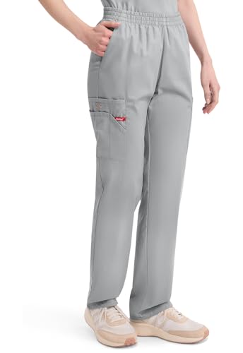 Image of Dickies EDS Signature Scrubs for Women, Elastic Waist Pull-On Cargo Pants for Women in Soft Brushed Poplin - 86106