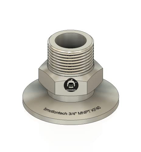 Image of KF40 Flange to Male NPT /MNPT Fitting (ISO-KF KF40 QF40 NW40) (3 /4 inch MNPT x KF40)