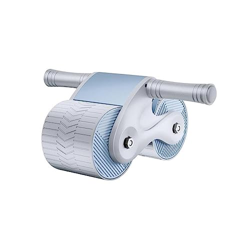 OIPL-Automatic-Rebound-Abdominal-Wheel-Ab-Slide-Ab-Roller-Fitness-with-Pad-for-Bodybuilding-Training-and-Exercise-2378-Color-Blue-Grey