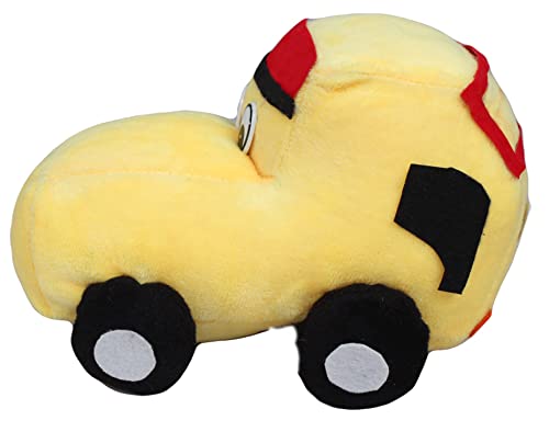 Image of Tickles Soft Stuffed Plush Car Toy for Kids Birthday Gifts, Room (Color: Yellow Size: 18 cm)