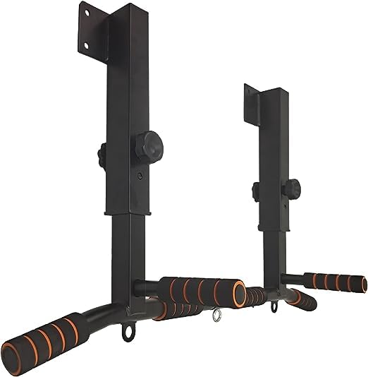 Wall Mounted Pull Up Bar and Dip Station, Heavy Duty Wall Mount Pull-up Chin Up Bar Multifunctional Home Gym Workout Indoor Exercise Equipment Support to 440 Lbs (B0CFZRVCMM) Amazon Price History, Amazon Price Tracker