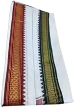 CHARVEE COLLECTIONS Woven Cotton Silk Men Scarf, Pack of 1