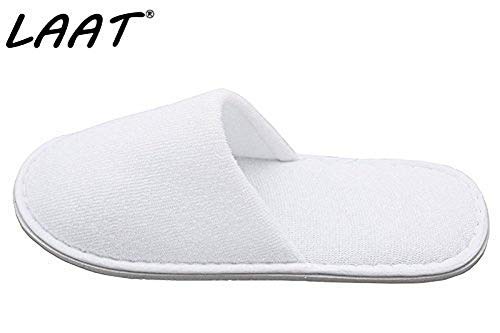 LAAT 5 paar pantoffels set badslippers gastenpantoffels gesloten wegwerp pantoffels spa home ademende pantoffels party… - Image 3