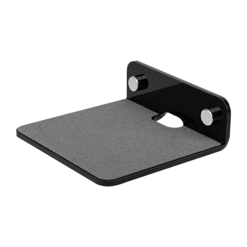 Tsudoku Support Mural Multifonctionnel pour Haut-Parleur Portable, Étagère Murale pour Webcam, Téléphones Portables, Haut-Parleur Noir