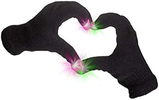 Fun Central - 1 Pair - LED Gloves | Raves, EDM Concerts Birthday Parties Glow in the Dark Hands Glow Gloves St. Patrick’s Day Party Accessories.