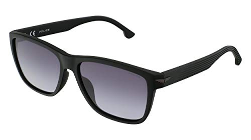 POLICE SPLB38 Gafas, Matt Black, 56 para Hombre