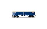 Arnold HN6602 SNCF, 3er-Packung offene Eamnos-Wagen, epVI-Güterwagen, Blau