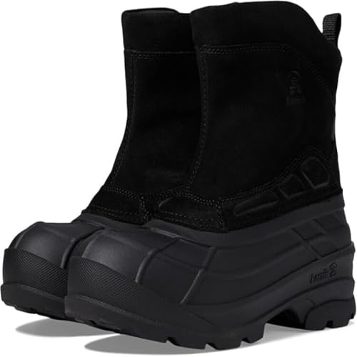 Image of Kamik Men's Champlain Wide Winter Boots Waterproof Suede with Side Zipper and Traction Outsole