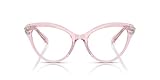 Swarovski SK2030 Prescription Eyewear Frames, Transparent Pink/Demo Lens, 55 mm