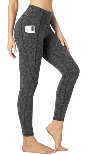 Image of Heathyoga Yoga Pants with Pockets Extra Soft Leggings with Pockets for Women Non See-Through High Waist Workout Leggings