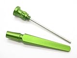 Legion Tobacco Pipe Tool 3 in 1 GREEN Aluminum Tamper Reamer Stainless Steel Pick USA