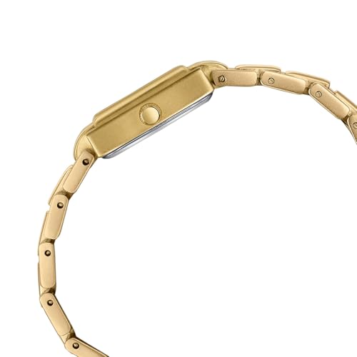 Image of Sonata Poze 8 Quartz Analog with Gold Dial IPG Alloy Strap Watch for Women - SP80171YM01W