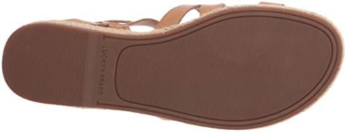 Lucky Brand Footwear Women's GLAINA Flat Sandal, Stone, 6 | Image 3